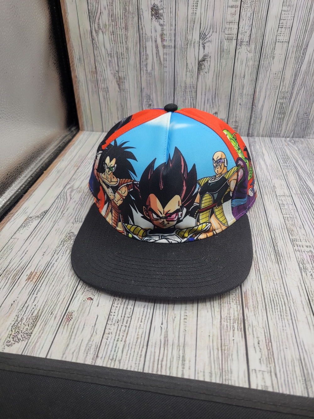 Dragon Ball Z Vegeta Saga Character Panel Flatbill Snapback Hat
